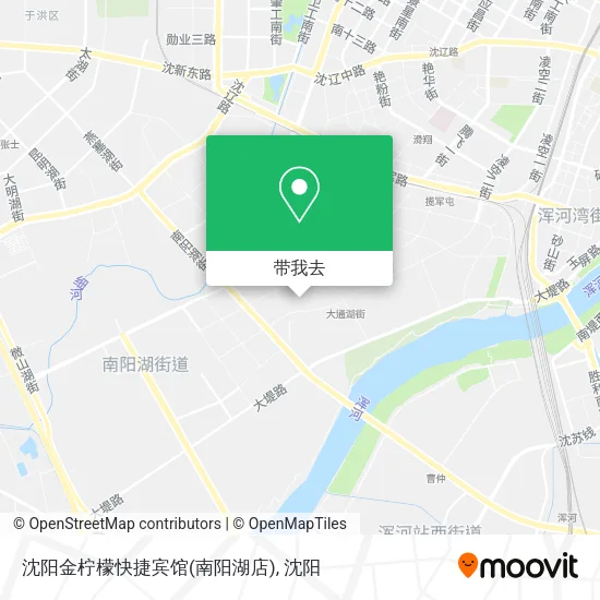 沈阳金柠檬快捷宾馆(南阳湖店)地图
