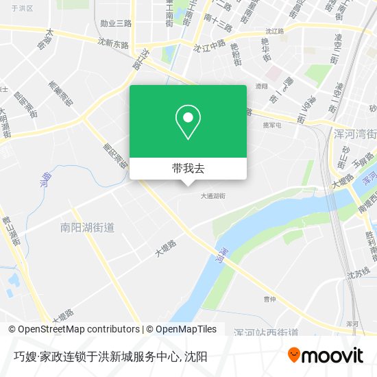 巧嫂·家政连锁于洪新城服务中心地图