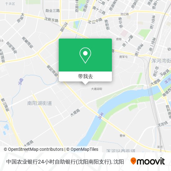 中国农业银行24小时自助银行(沈阳南阳支行)地图