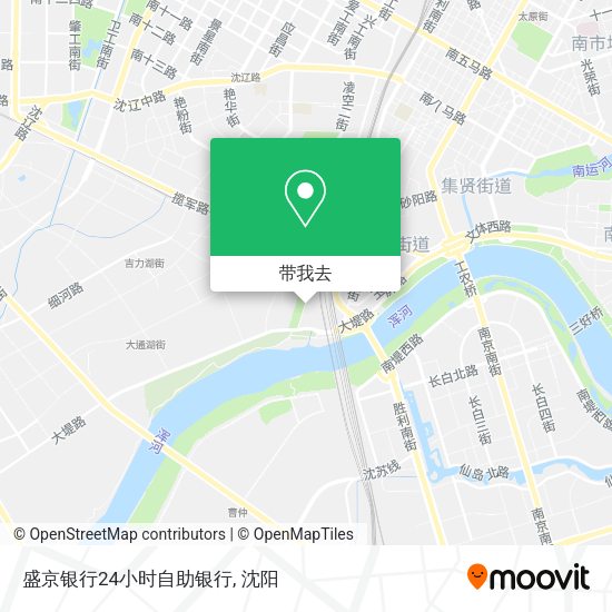 盛京银行24小时自助银行地图