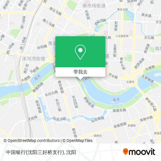 中国银行(沈阳三好桥支行)地图