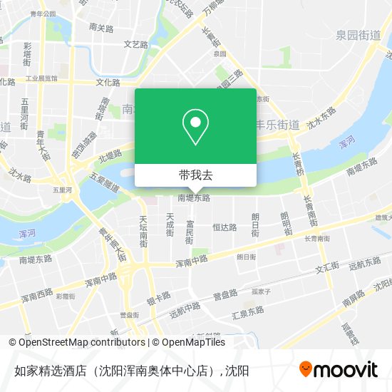 如家精选酒店（沈阳浑南奥体中心店）地图