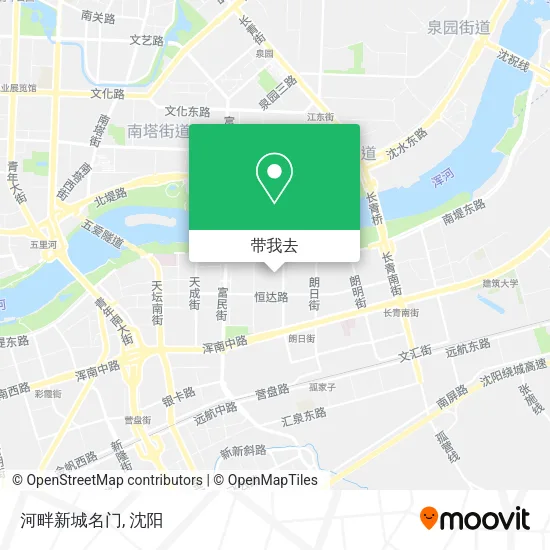 河畔新城名门地图