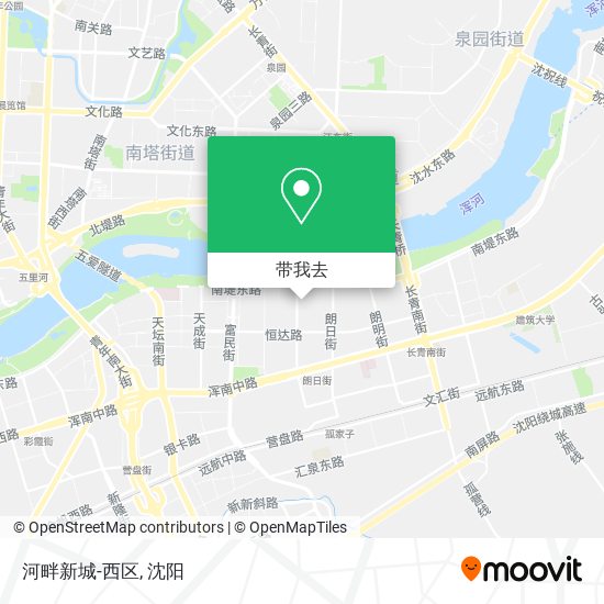 河畔新城-西区地图