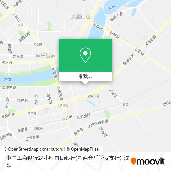 中国工商银行24小时自助银行(浑南音乐学院支行)地图