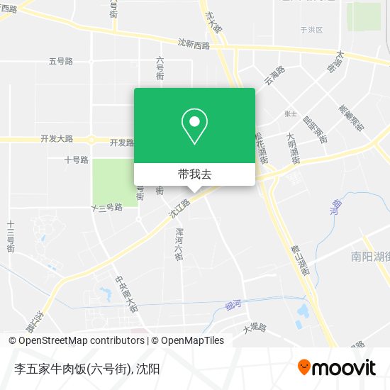 李五家牛肉饭(六号街)地图