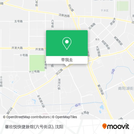 馨欣悦快捷旅馆(六号街店)地图