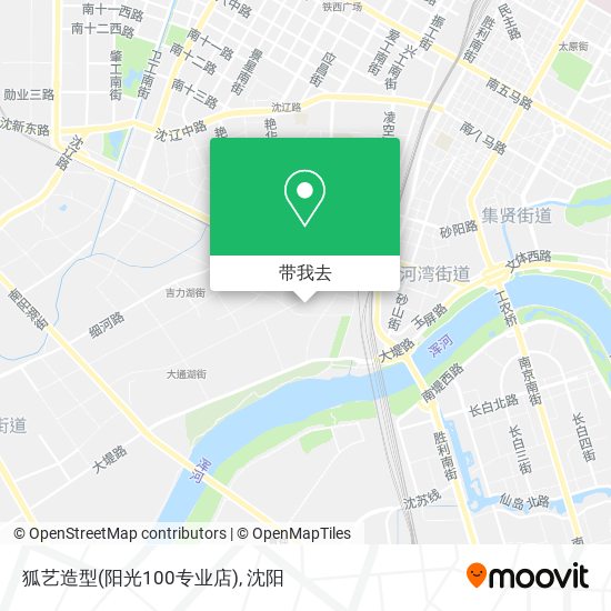 狐艺造型(阳光100专业店)地图