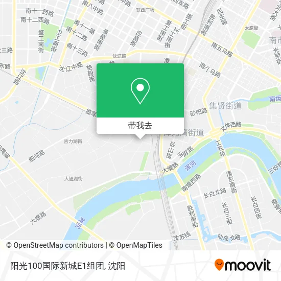 阳光100国际新城E1组团地图