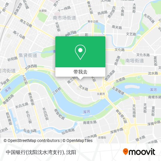 中国银行(沈阳沈水湾支行)地图