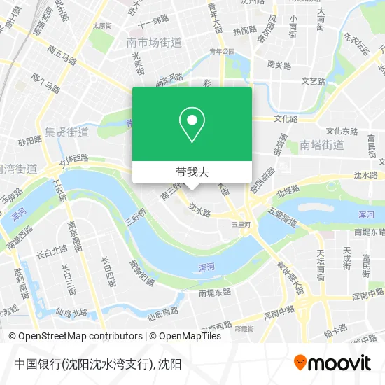 中国银行(沈阳沈水湾支行)地图