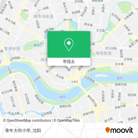 青年大街小学地图