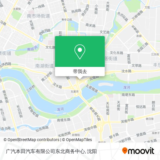 广汽本田汽车有限公司东北商务中心地图