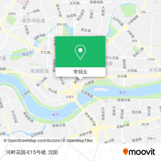 河畔花园-E15号楼地图
