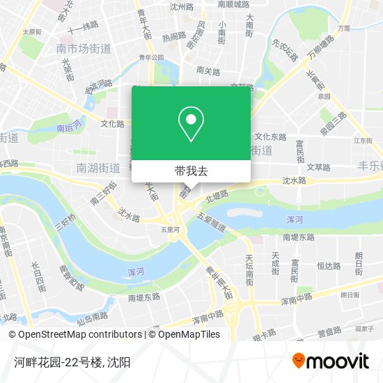 河畔花园-22号楼地图