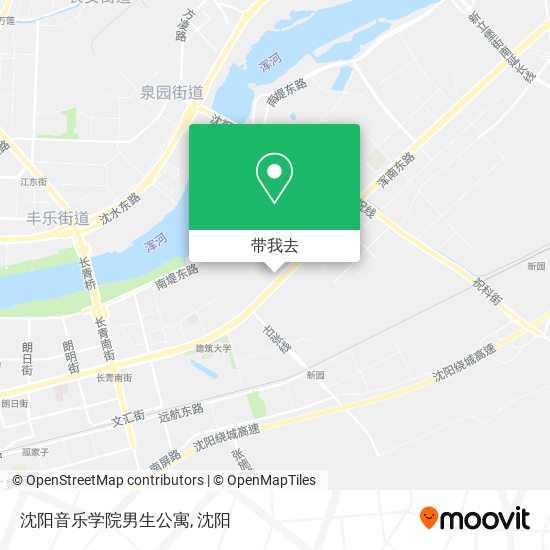 沈阳音乐学院男生公寓地图