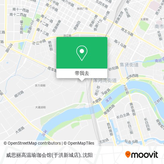 威思丽高温瑜珈会馆(于洪新城店)地图