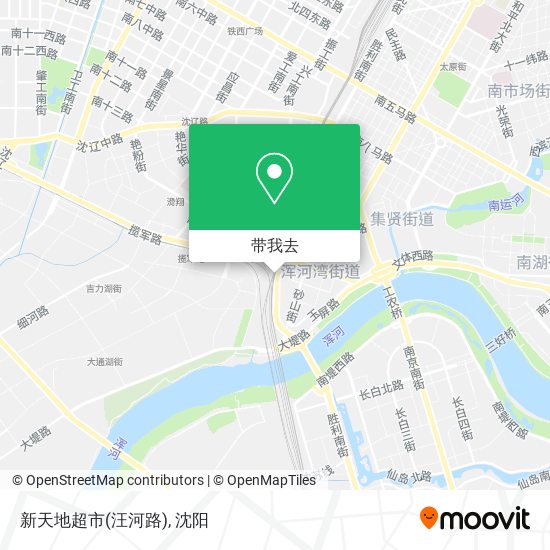 新天地超市(汪河路)地图