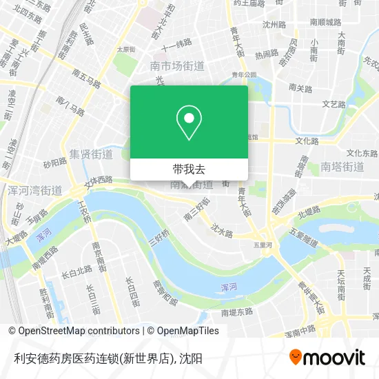 利安德药房医药连锁(新世界店)地图