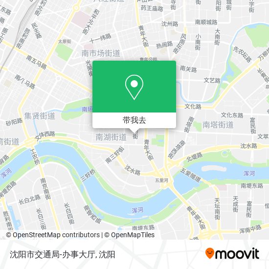 沈阳市交通局-办事大厅地图