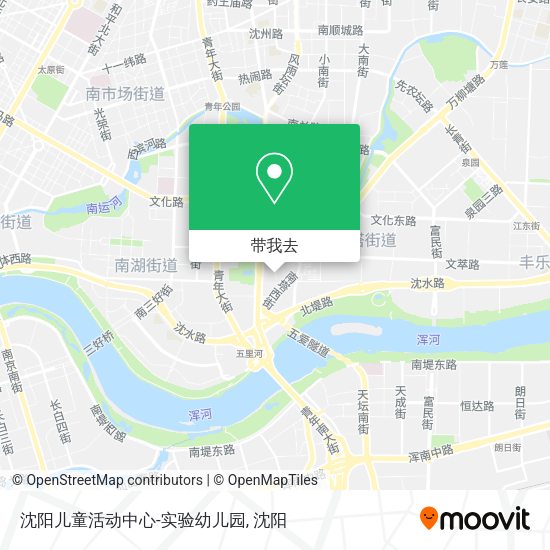 沈阳儿童活动中心-实验幼儿园地图