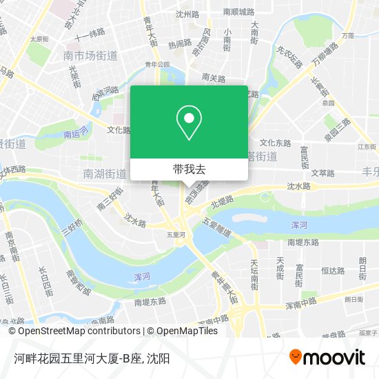 河畔花园五里河大厦-B座地图