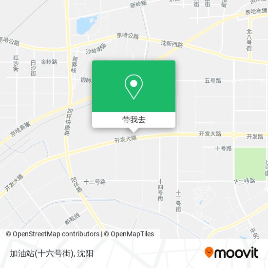 加油站(十六号街)地图