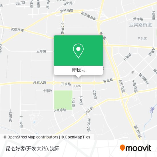 昆仑好客(开发大路)地图