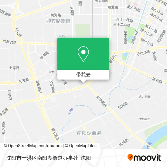 沈阳市于洪区南阳湖街道办事处地图