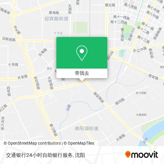 交通银行24小时自助银行服务地图