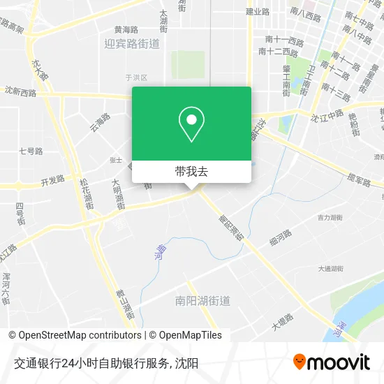交通银行24小时自助银行服务地图