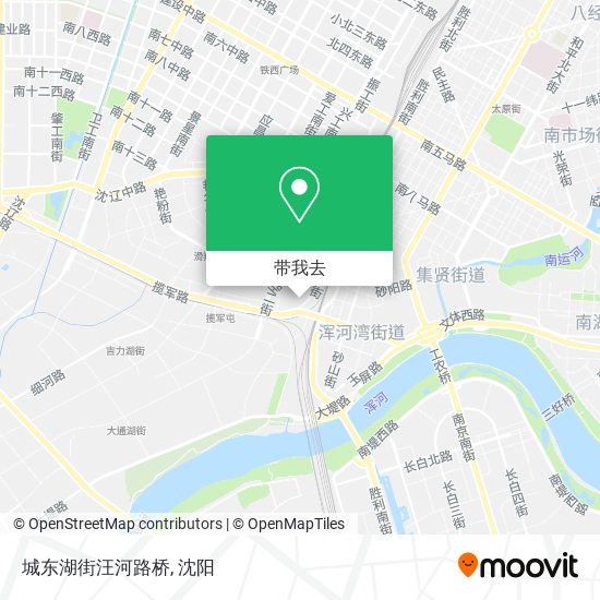 城东湖街汪河路桥地图