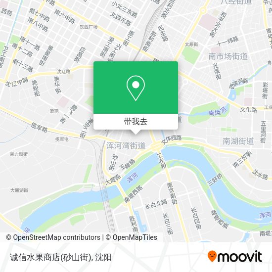 诚信水果商店(砂山街)地图