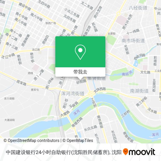 中国建设银行24小时自助银行(沈阳胜民储蓄所)地图