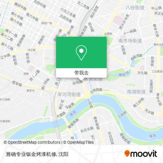 雅确专业钣金烤漆机修地图