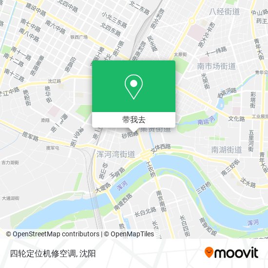 四轮定位机修空调地图