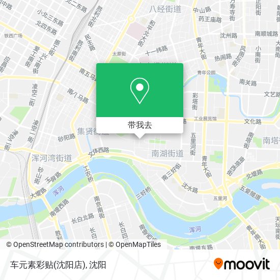 车元素彩贴(沈阳店)地图