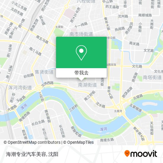 海潮专业汽车美容地图