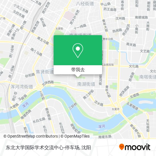 东北大学国际学术交流中心-停车场地图