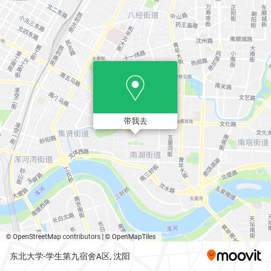 东北大学-学生第九宿舍A区地图
