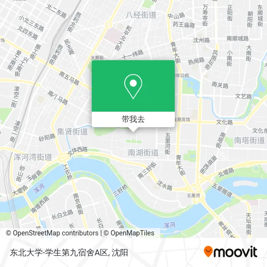 东北大学-学生第九宿舍A区地图