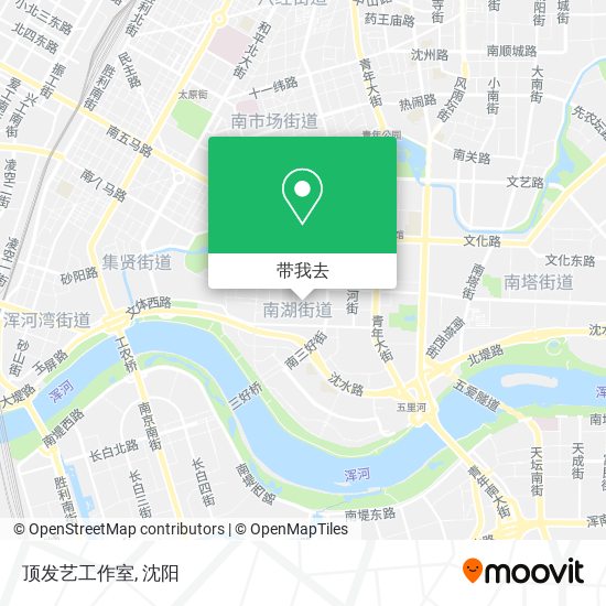 顶发艺工作室地图