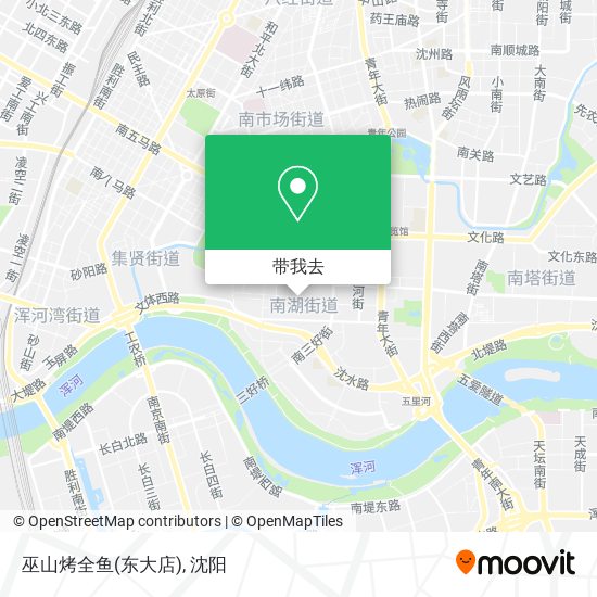 巫山烤全鱼(东大店)地图