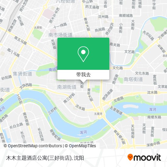 木木主题酒店公寓(三好街店)地图