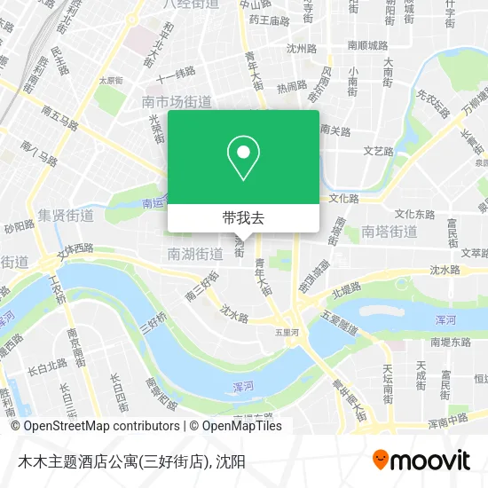 木木主题酒店公寓(三好街店)地图