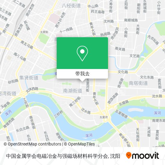 中国金属学会电磁冶金与强磁场材料科学分会地图