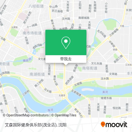 艾森国际健身俱乐部(茂业店)地图
