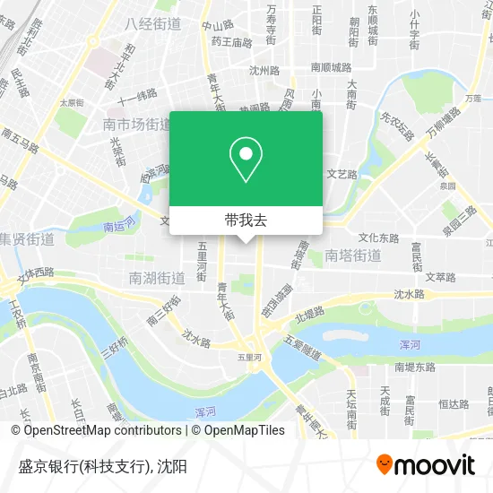 盛京银行(科技支行)地图