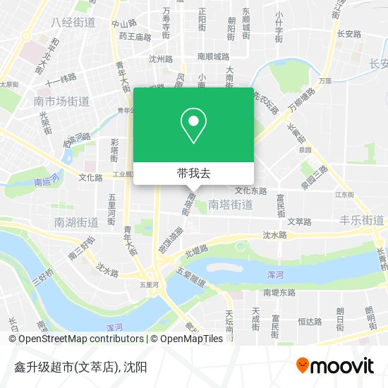 鑫升级超市(文萃店)地图