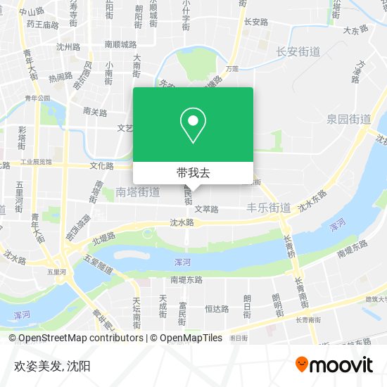 欢姿美发地图